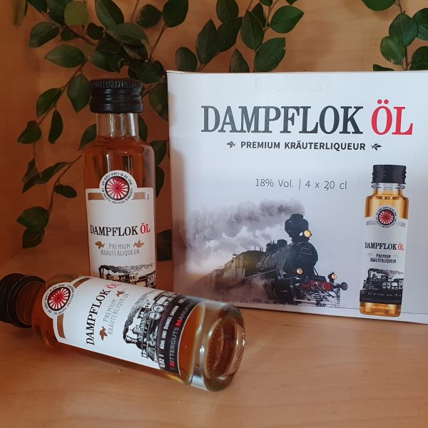 Dampfloköl 18% vol 4x0,02l  in Präsentbox